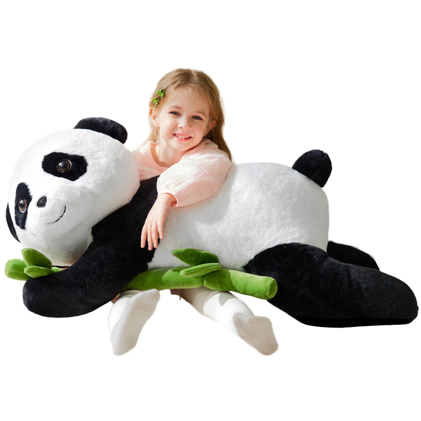 IKASA Giant Panda Plush Toy – 30-Inch Jumbo Cuddle Companion