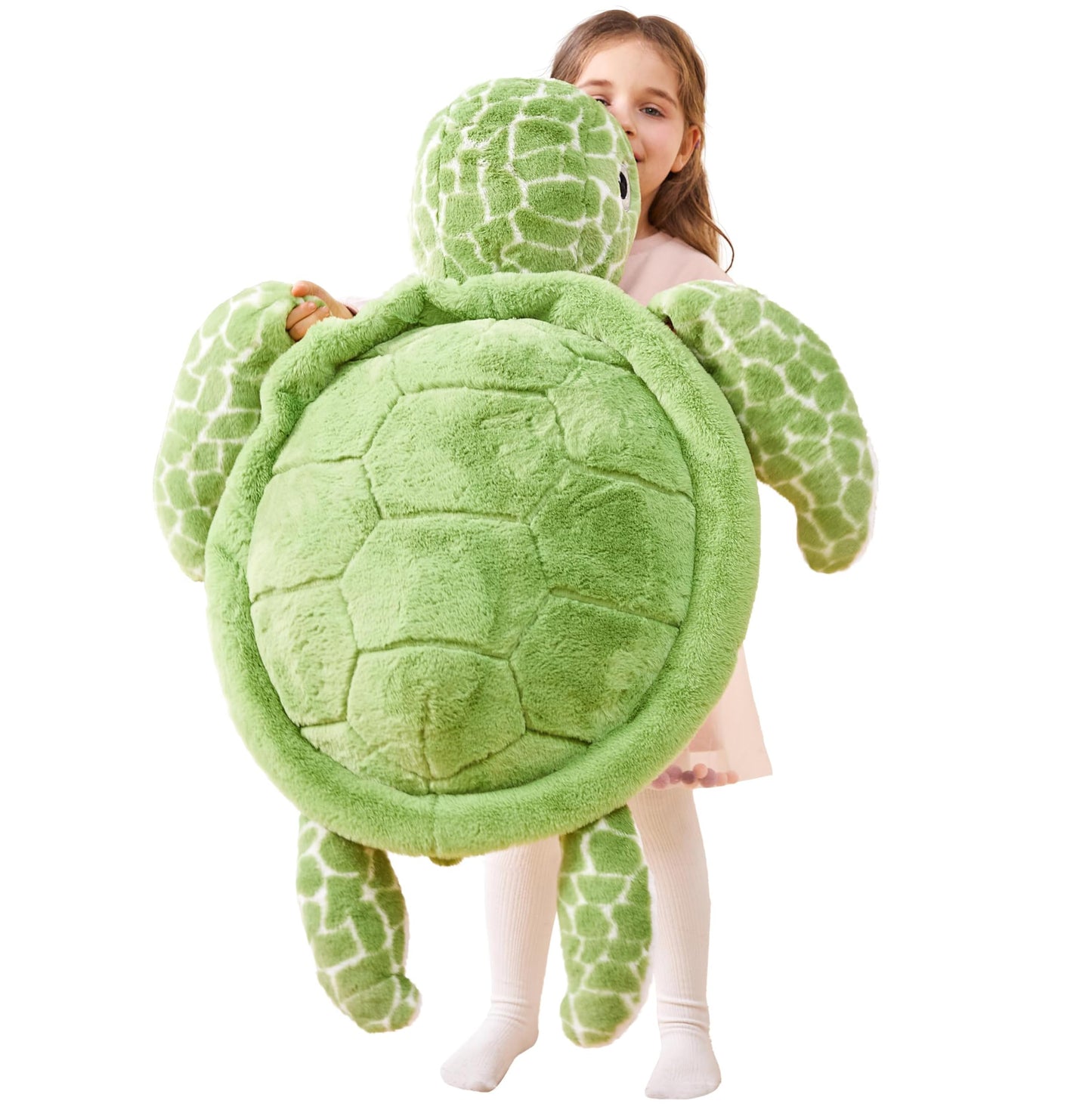 IKASA Giant Sea Turtle Plush Toy - 30-Inch Jumbo Soft Stuffed Animal