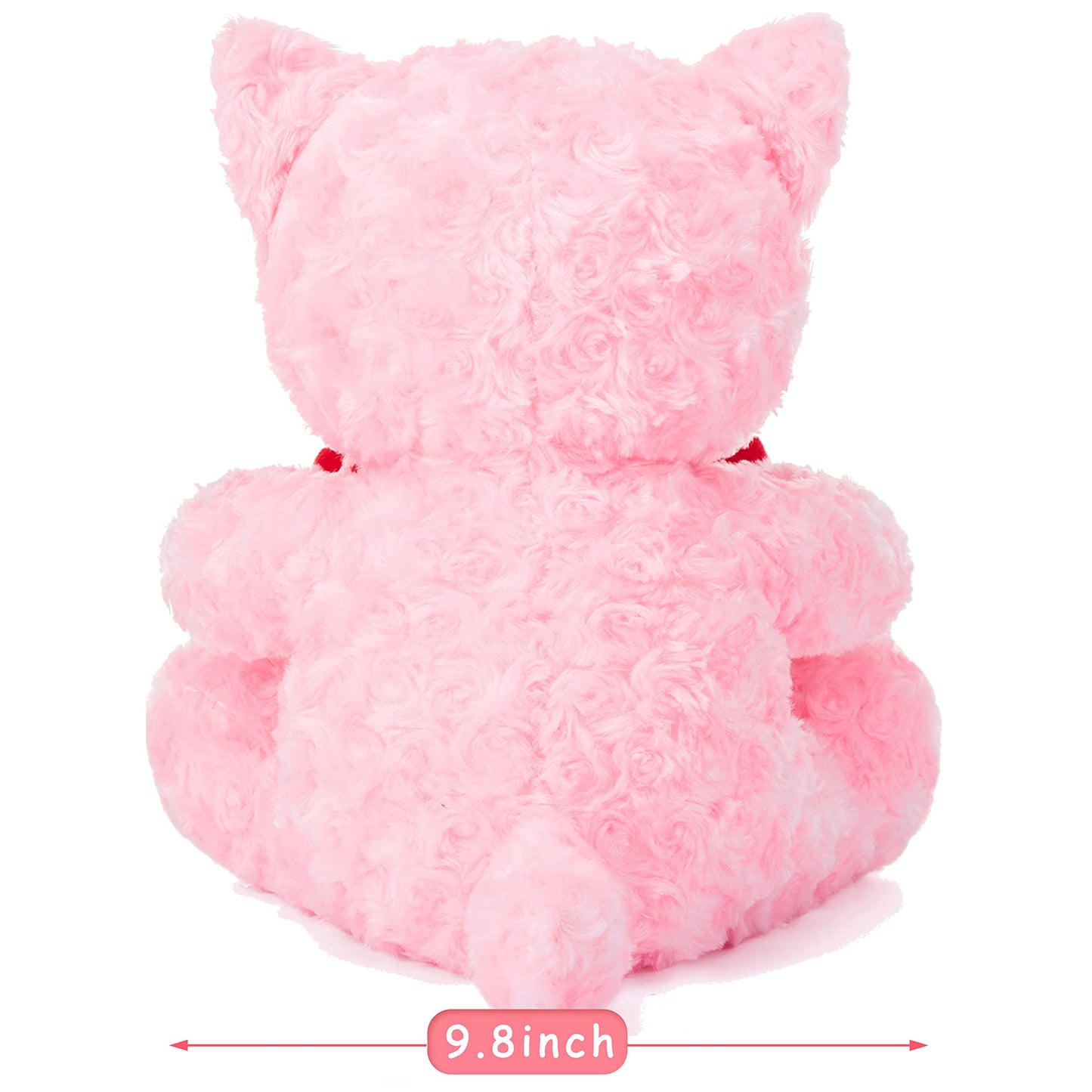IKASA Cat Plush Toy – 11-Inch Heart-Holding Valentine Gift for Girlfriend