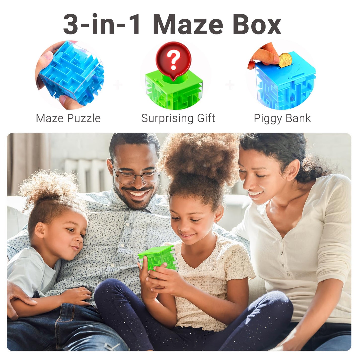 iKeelo Money Maze Puzzle Box (2 Pack) – Fun Gift for Kids & Teens