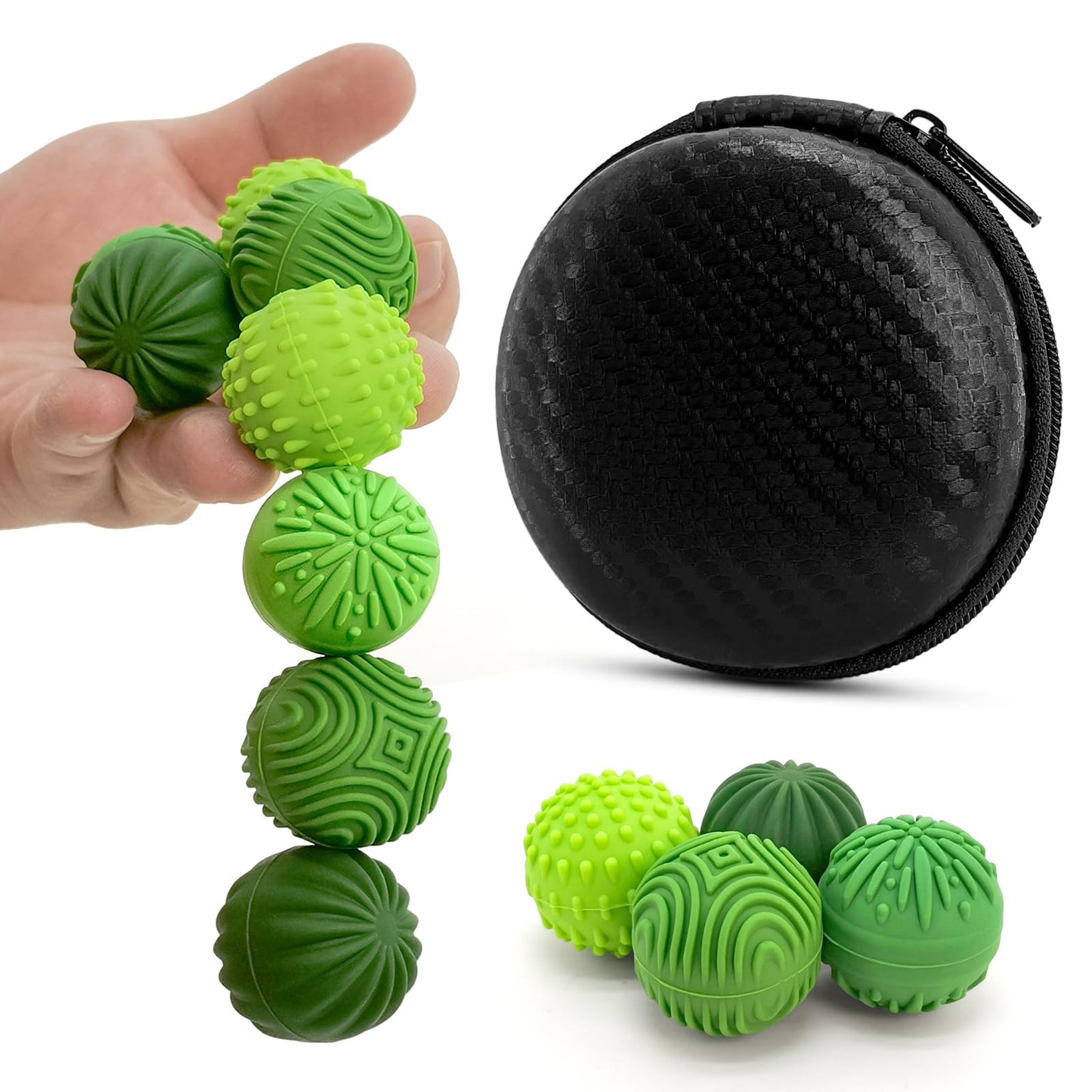 iKrto Magnetic Fidget Balls – 4-Pack Silicone Sensory Toys for Focus & Stress Relief