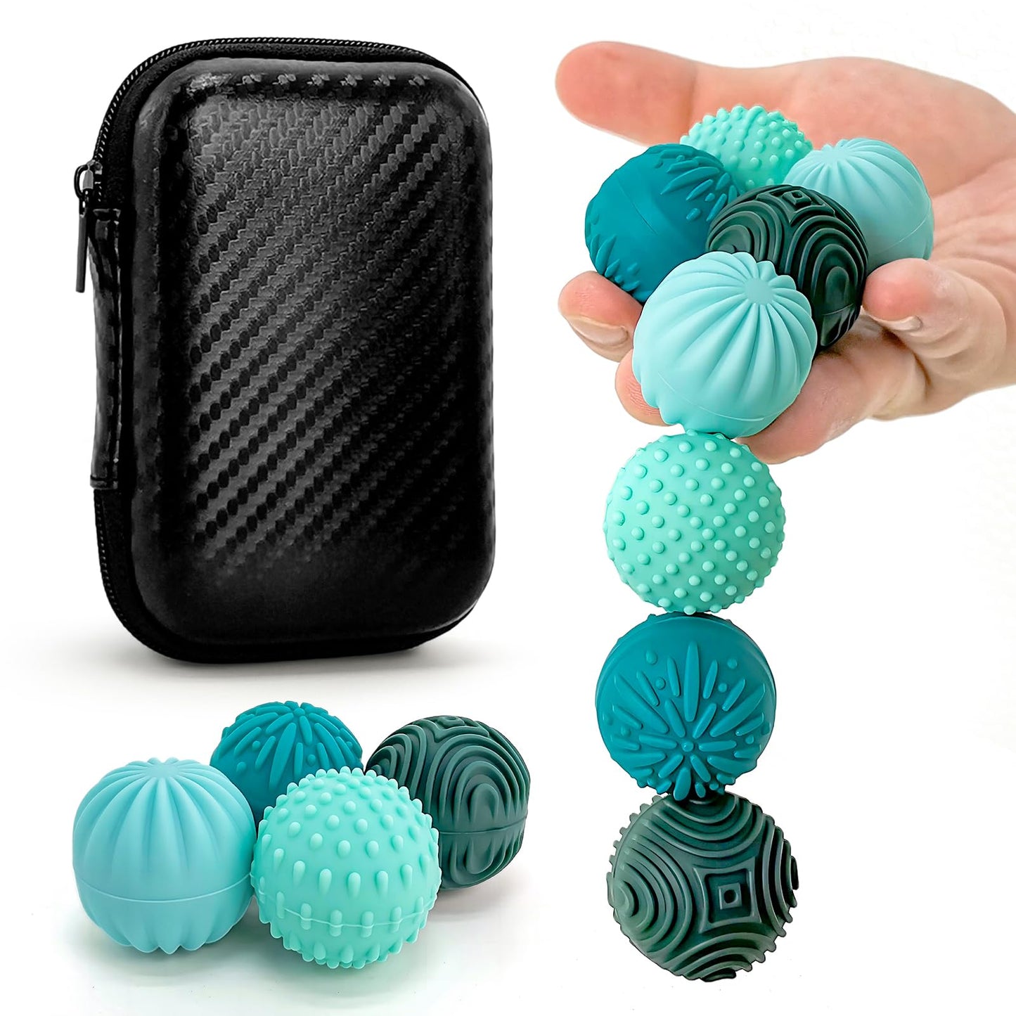 iKrto Magnetic Stress Balls – 8pcs Silicone Fidget Toy for Adults & Teens