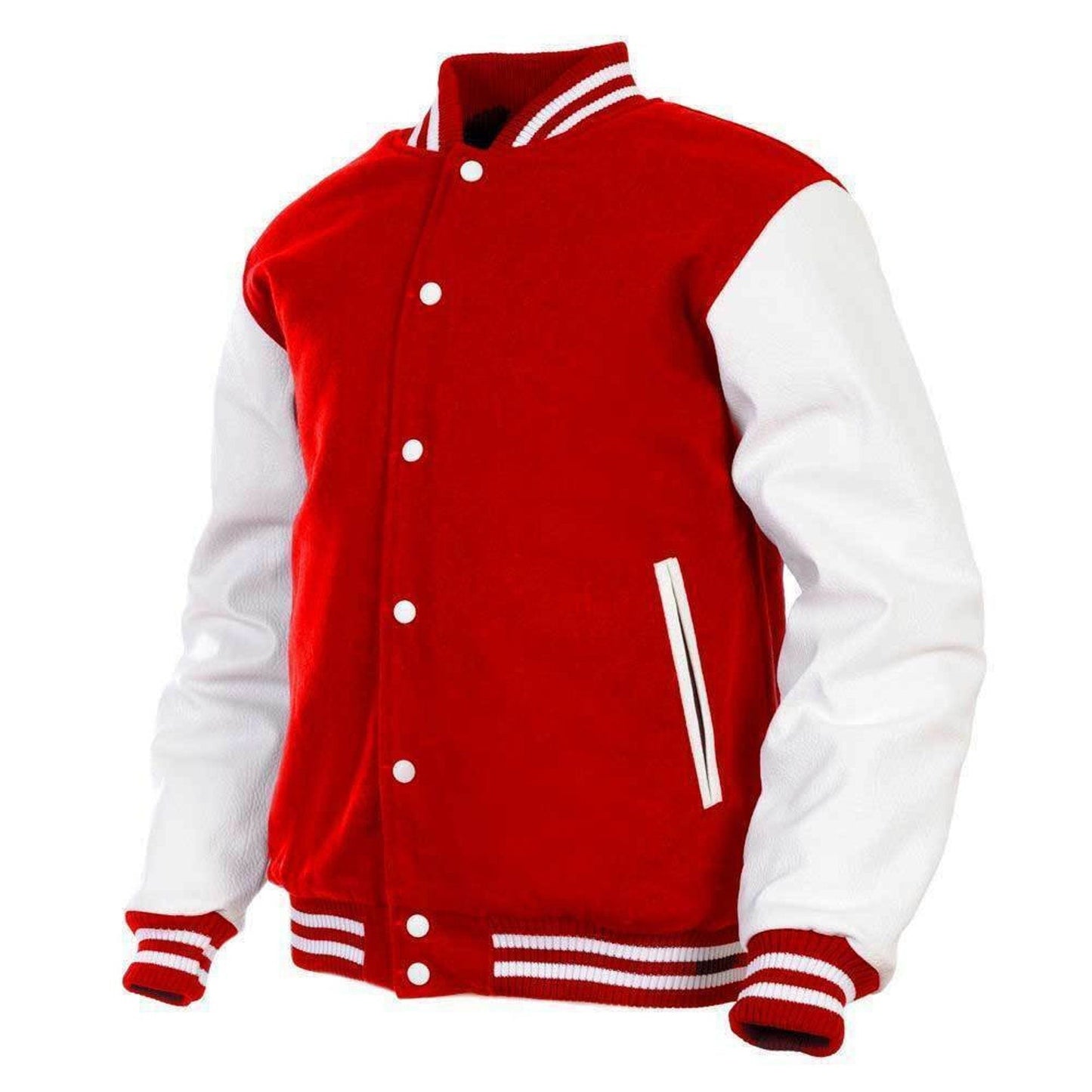 Sale Wool Men's Varsity Baseball Jacket Real / Synthetic Leather Sleeves Wool Letterman Boys Jacket