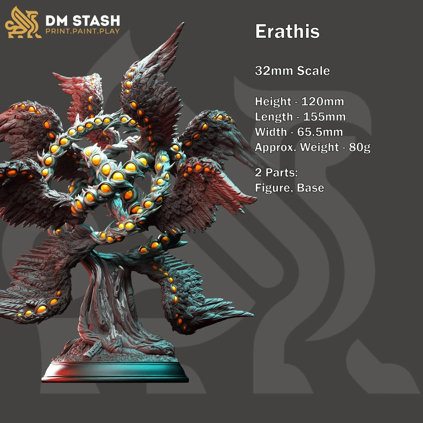 Erathis – The Thousand Eyes - 3D Printed Monster Miniature