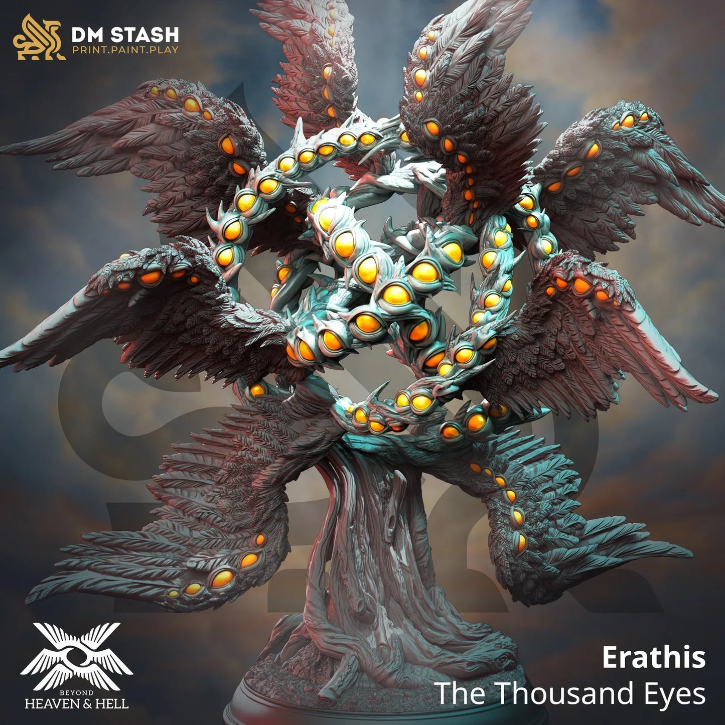 Erathis – The Thousand Eyes - 3D Printed Monster Miniature