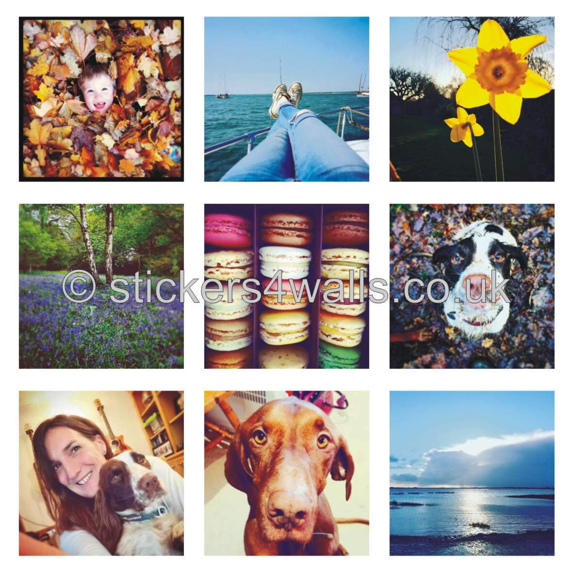 Personalised 12 Photo Instagram Style Wall Poster