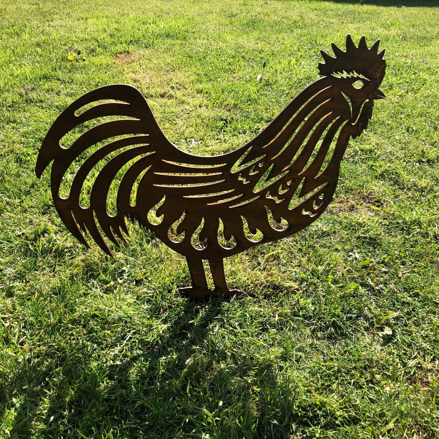 Rusty Metal Rooster Garden Decoration (last 1)