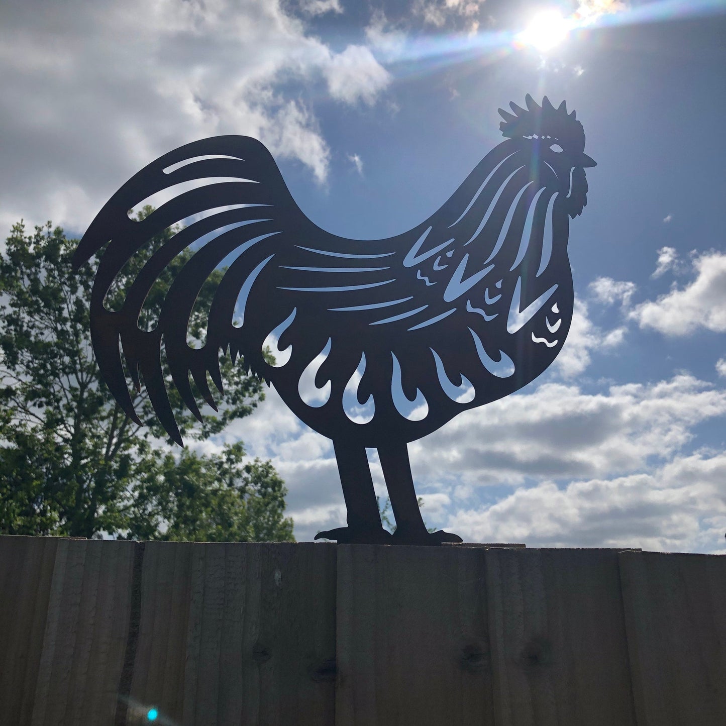 Rusty Metal Rooster Garden Decoration (last 1)