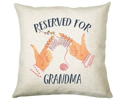 Personalised Knitting Reserved For Cushion Gift Printed Name Design Cushion Throw Pillow Gift For Him Her Christmas Gift CS352