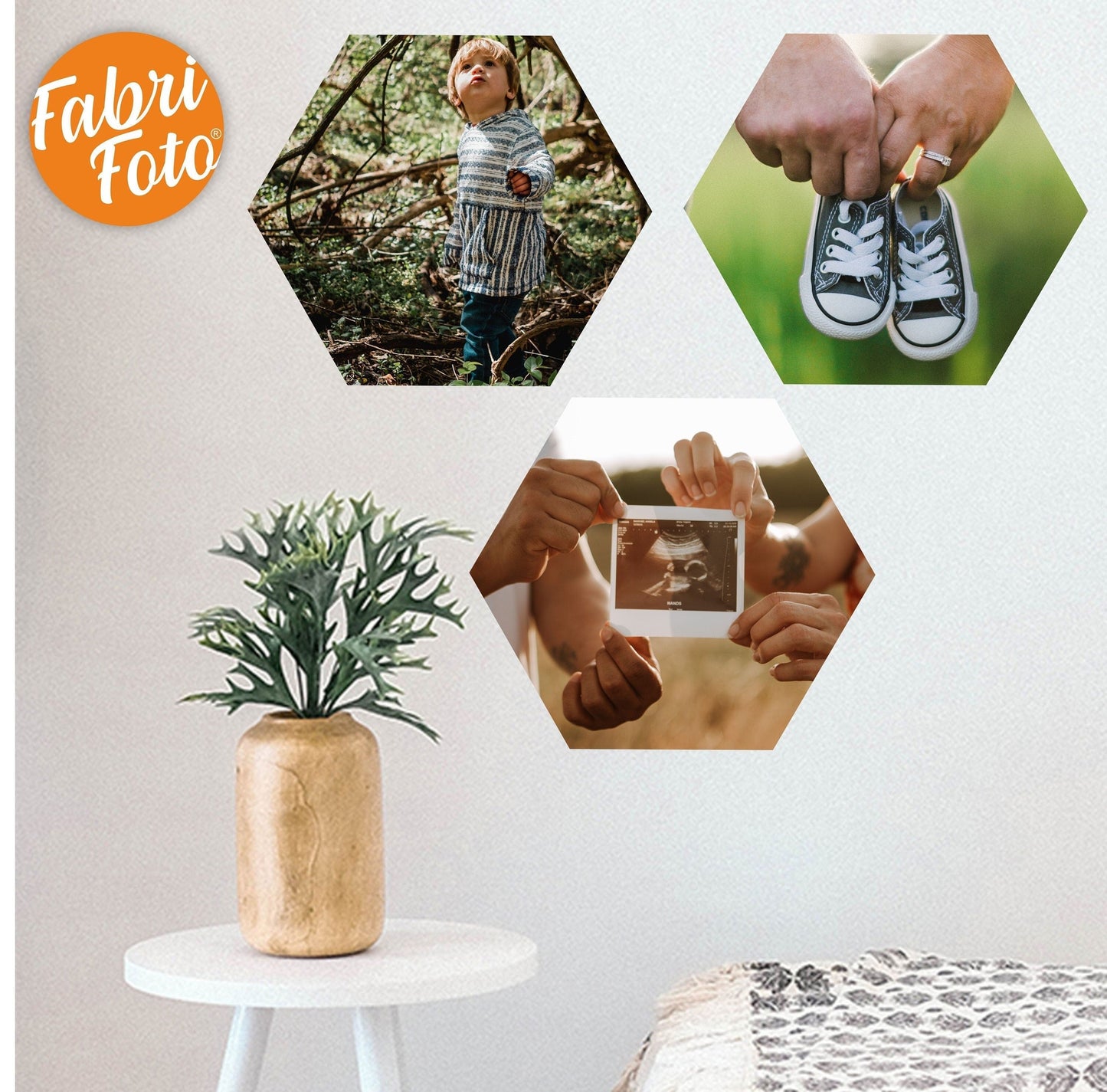 Gift For Mum, Personalised Fabric Photo Wall Stickers,