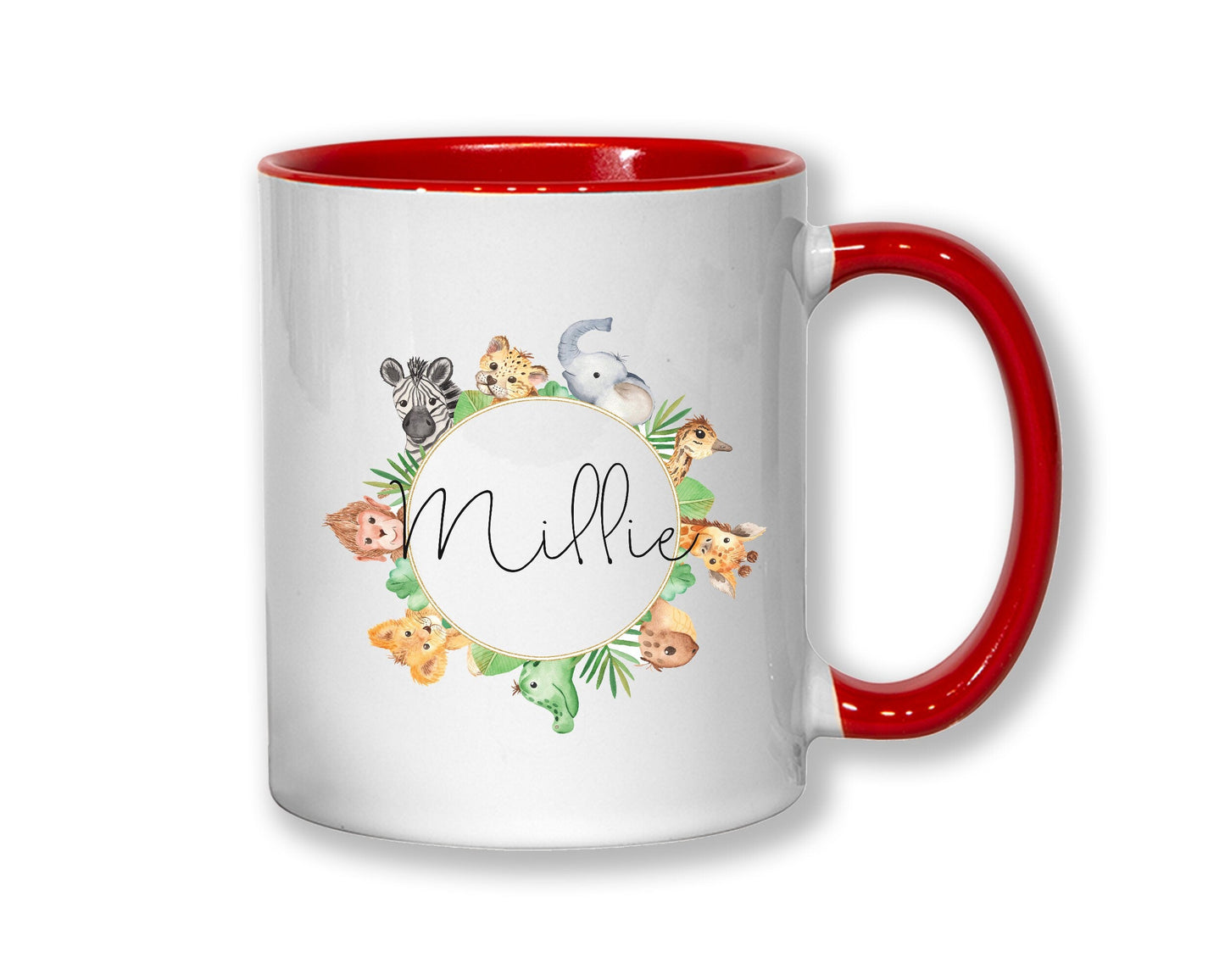 Personalised Safari Animal Coffee Mug MGZ070