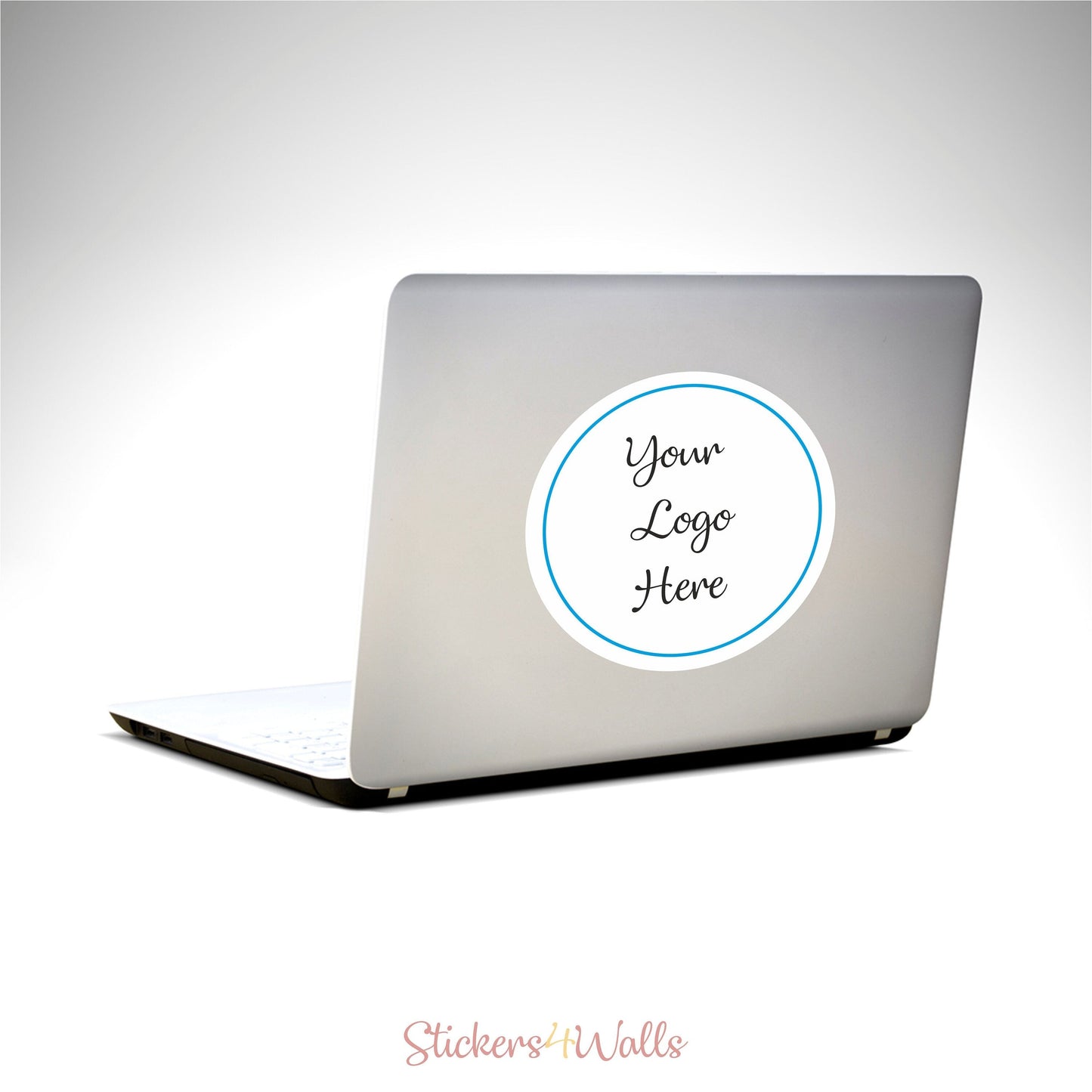 Your Brand Logo Laptop Sticker - Reusable, no residue