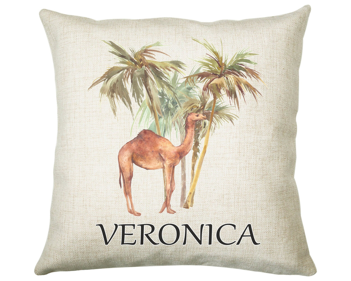 Personalised Camel Cushion Gift Printed Name Design-Cushion Throw Pillow Gift For Him/Her Sitting Room Bedroom Birthday Christmas Gift CS477