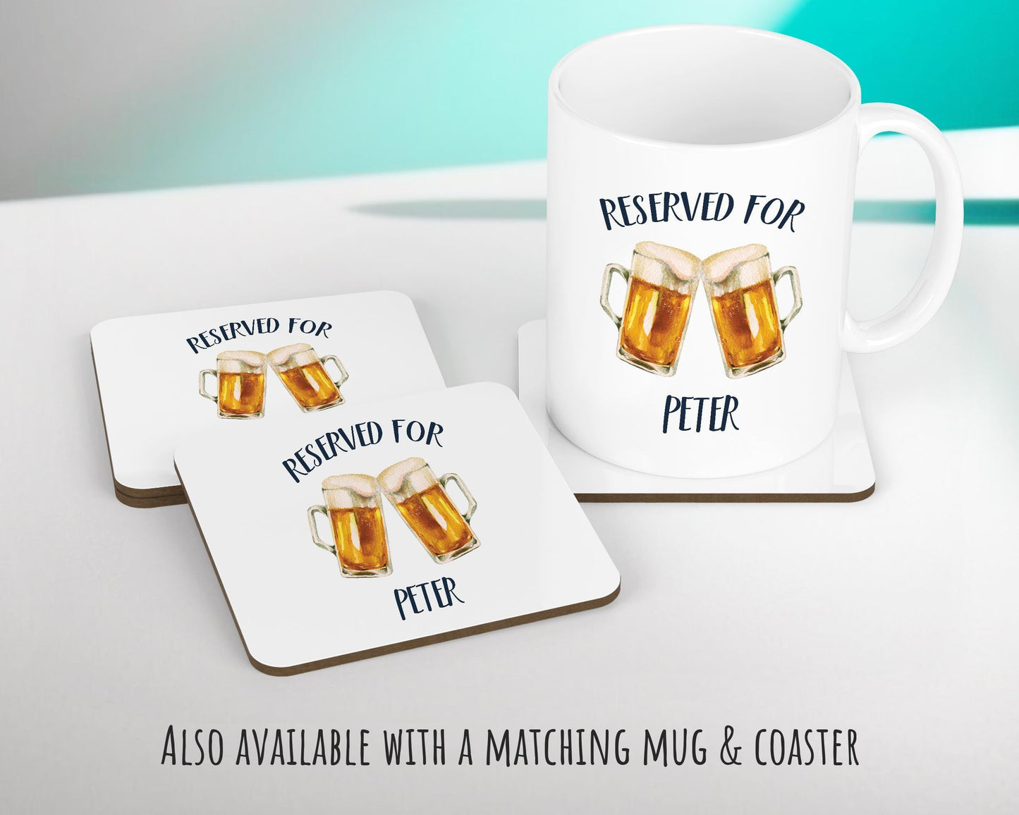 Personalised Beer Glass Reserved For Cushion Gift Printed Name Design Cushion Throw Pillow Gift For Him Her Christmas Gift CS341