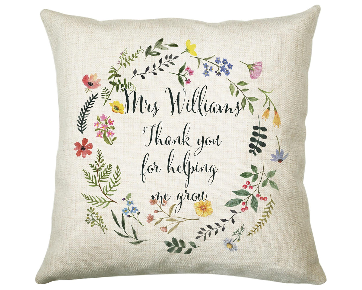 Teacher Appreciation Gift Thank You Cushion Gift - End of School Throw Pillow Gift For Teachers Gift CS211