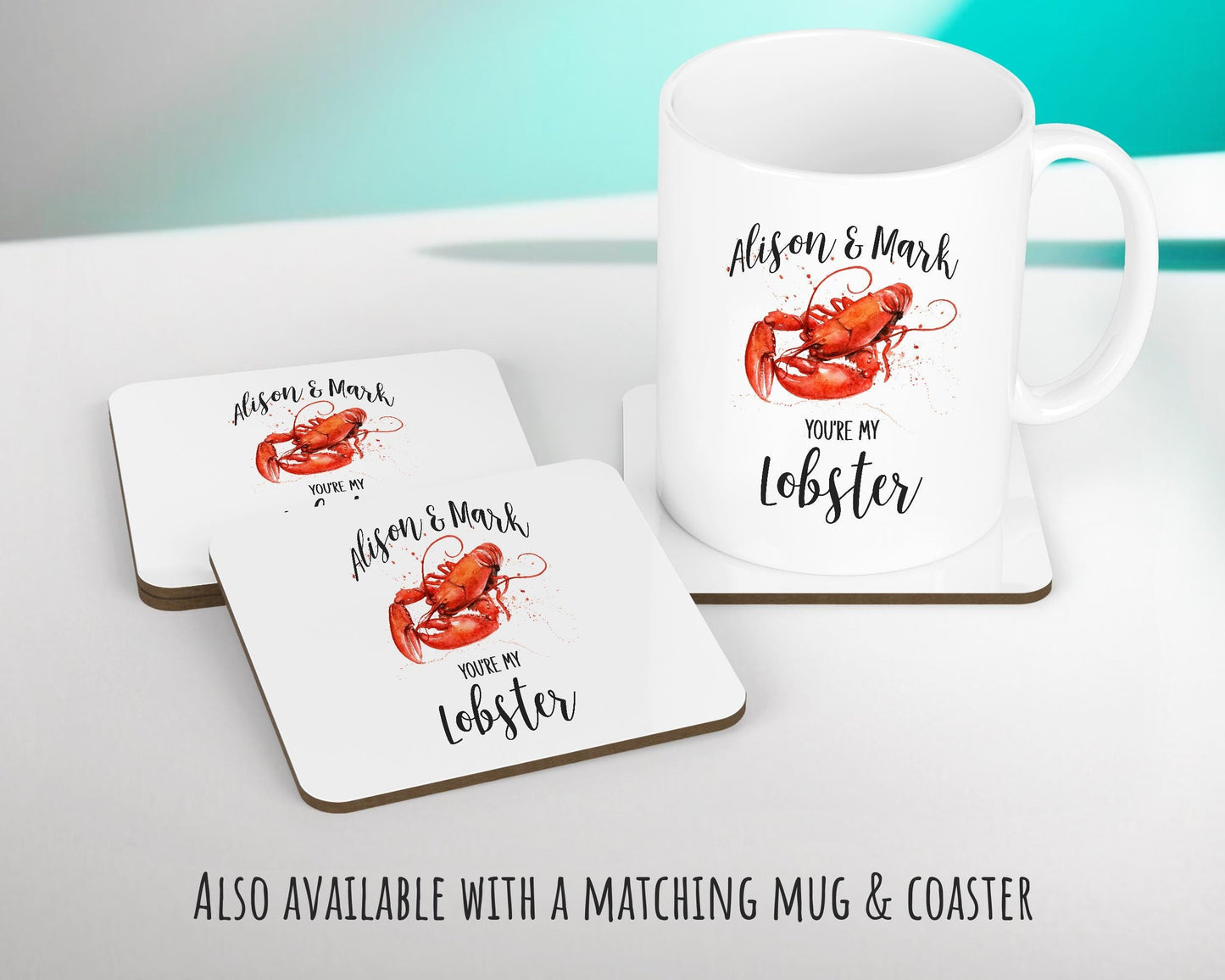 Personalised 2nd Anniversary Cushion Gift - You're My Lobster Cushion - Wedding Anniversary Friends Throw Pillow Gift For Him Her Gift CS116
