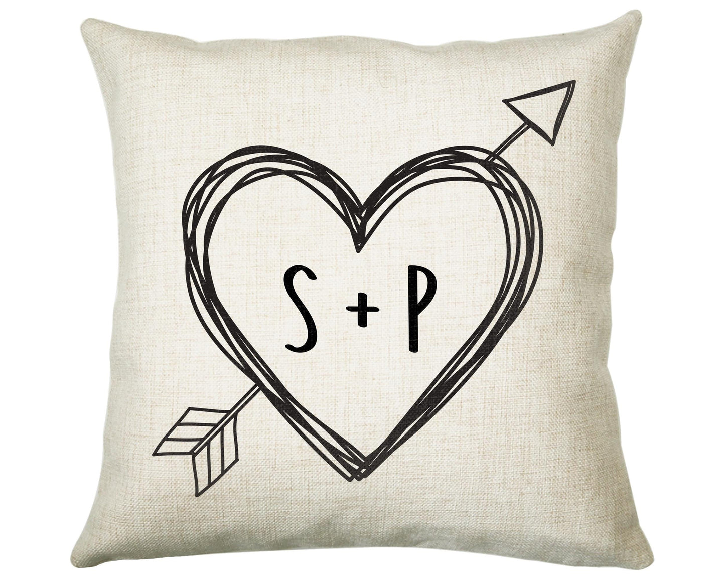 Personalised Valentines Day Couples Cushion Gift Printed Name Design - Cushion Throw Pillow Gift For Him Her Boyfriend Girlfriend Gift CS114