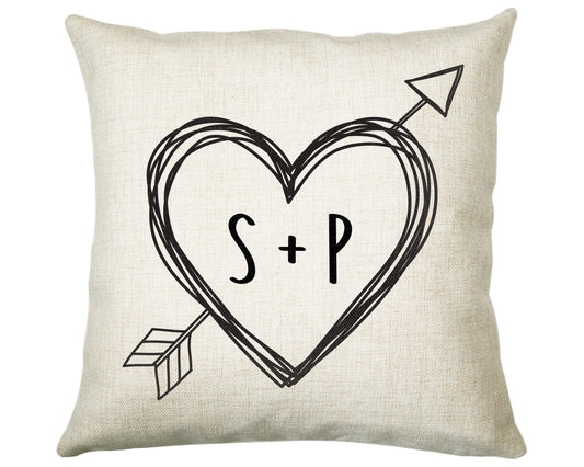 Personalised Valentines Day Couples Cushion Gift Printed Name Design - Cushion Throw Pillow Gift For Him Her Boyfriend Girlfriend Gift CS114
