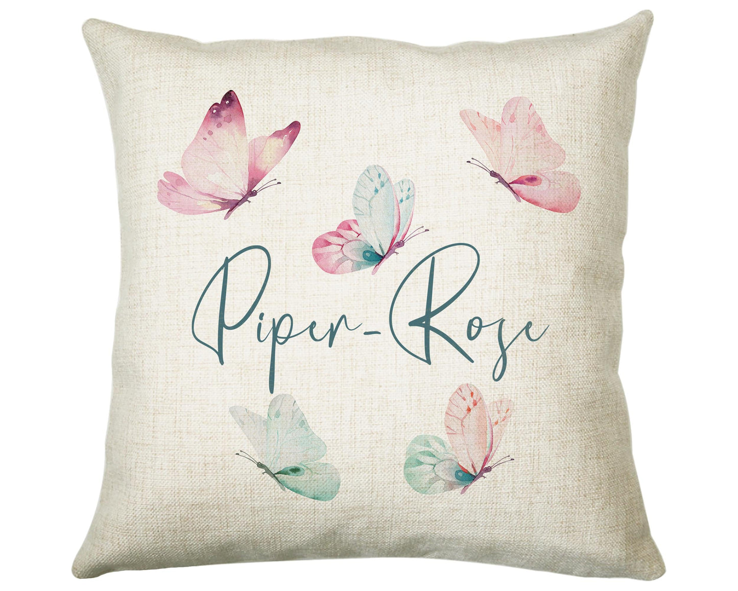 Personalised Butterfly Cushion Magical Gift Printed Name Design - Pillow Gift For Girls Bedroom Decor Mothers Day Birthday Gift CS262