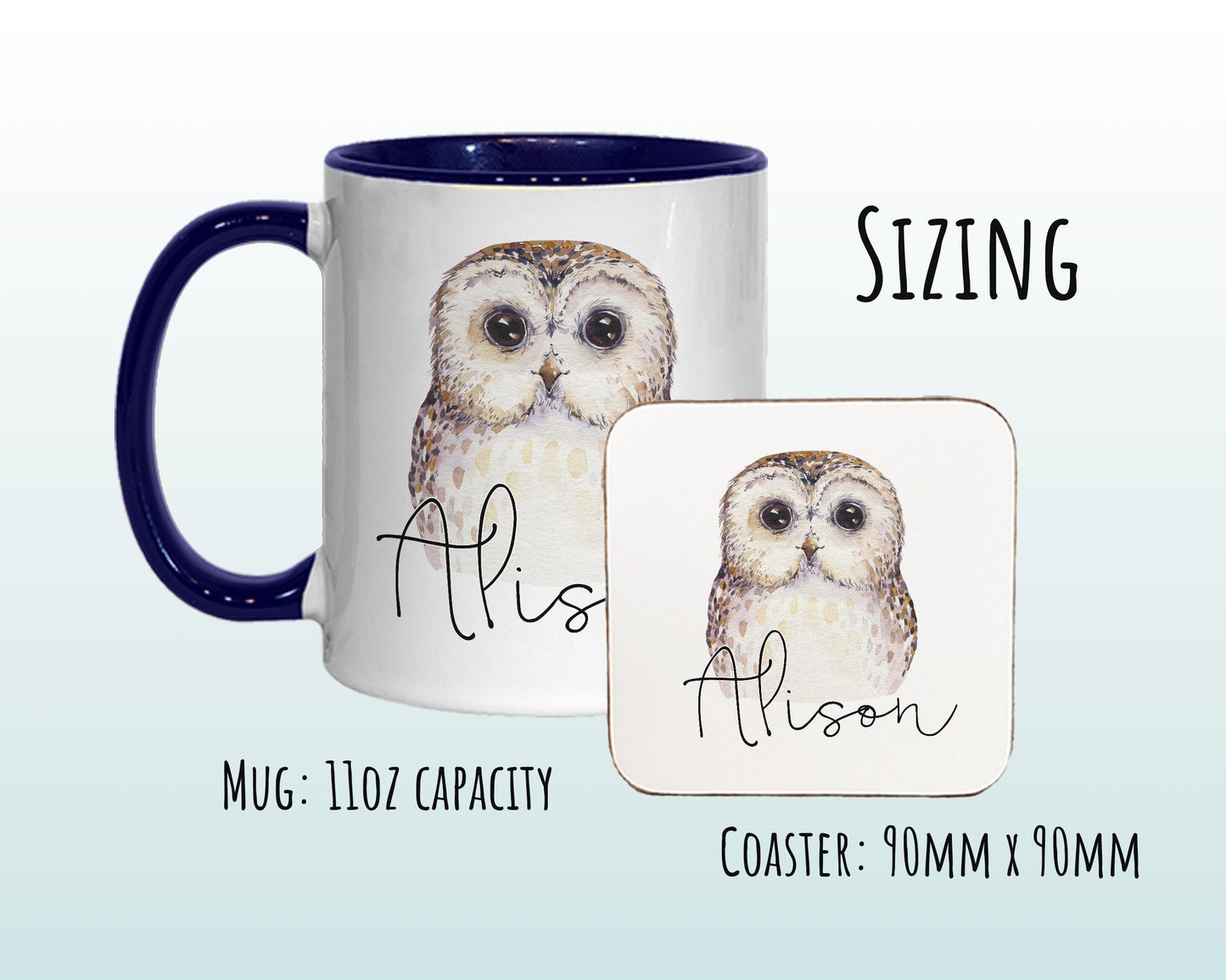 Personalised Owl Coffee Mug MGZ033
