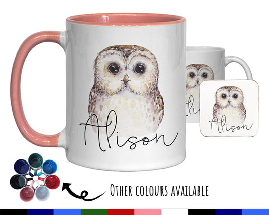 Personalised Owl Coffee Mug MGZ033