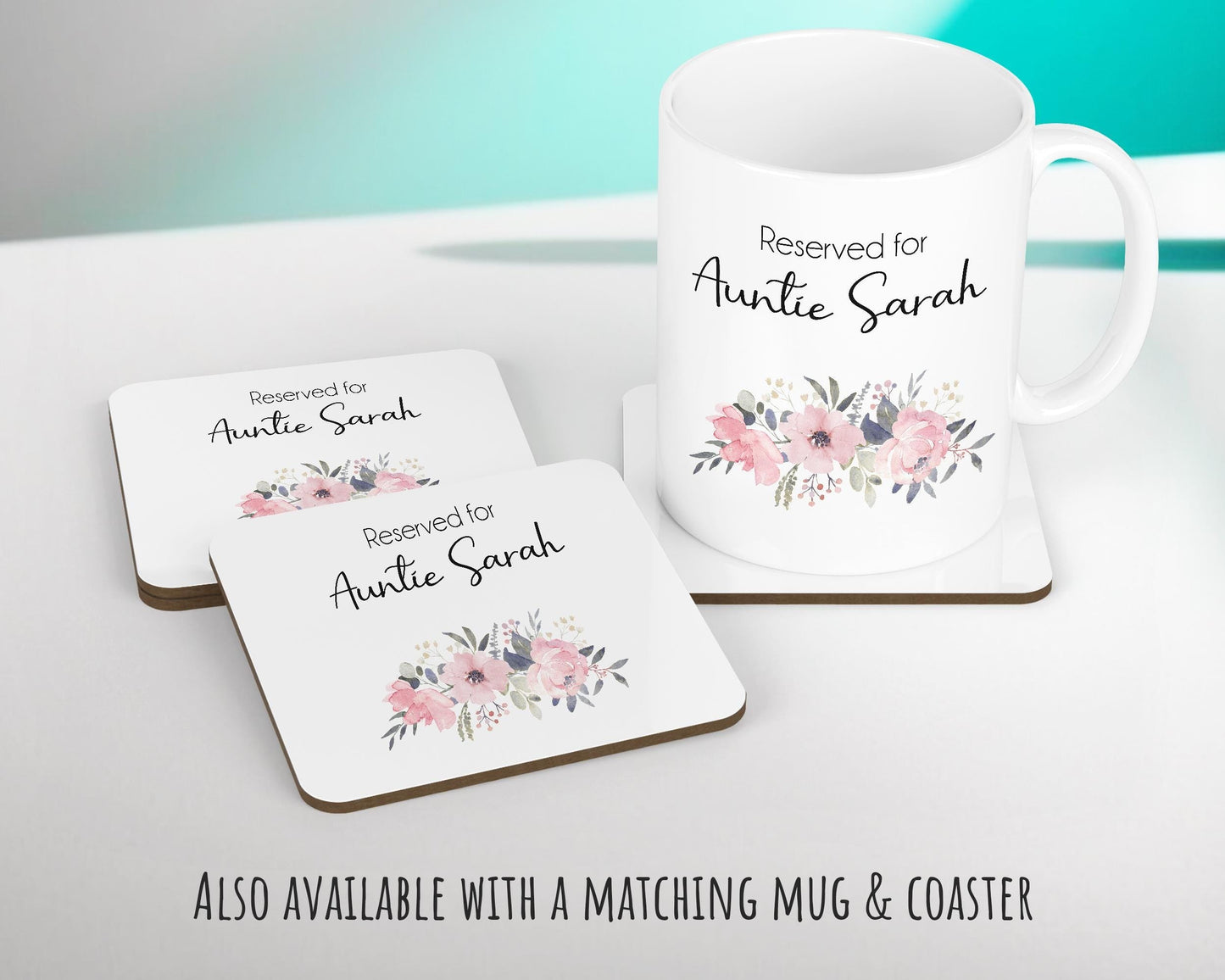 Personalised Reserved For Auntie Cushion Gift Printed Name Design - Cushion Throw Pillow Gift For Aunt Great Aunty Christmas Gift CS054