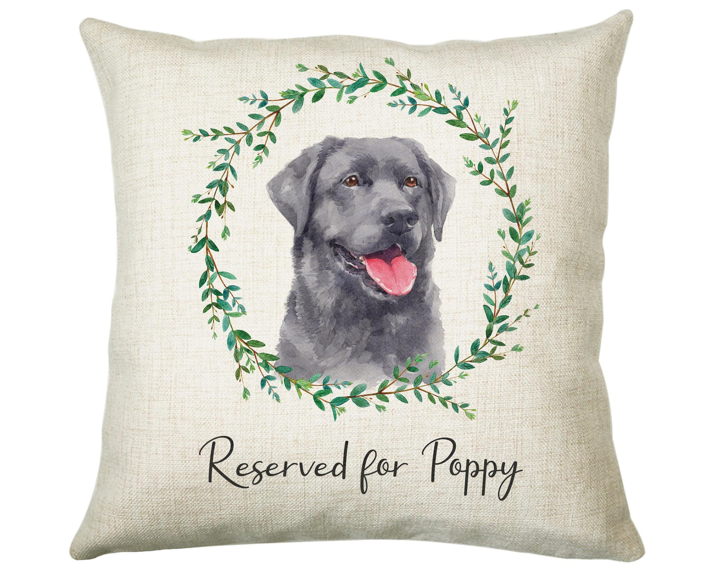 Personalised Labrador Cushion Gift Reserved For Black Lab Dog Mum Dad Pet Animal Design Cushion Throw Pillow Gift Christmas Decor Gift CS023