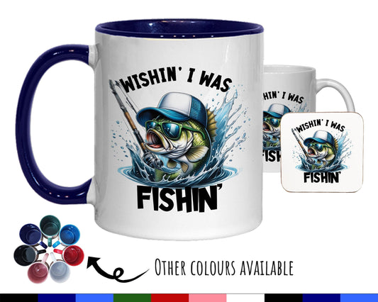 Fishing Gift Mug - Ceramic Coffee Tea Hot Chocolate Mug Fishing Gift for Fishing Lovers - Gift for Boys Secret Santa Fisherman Gift MG0843
