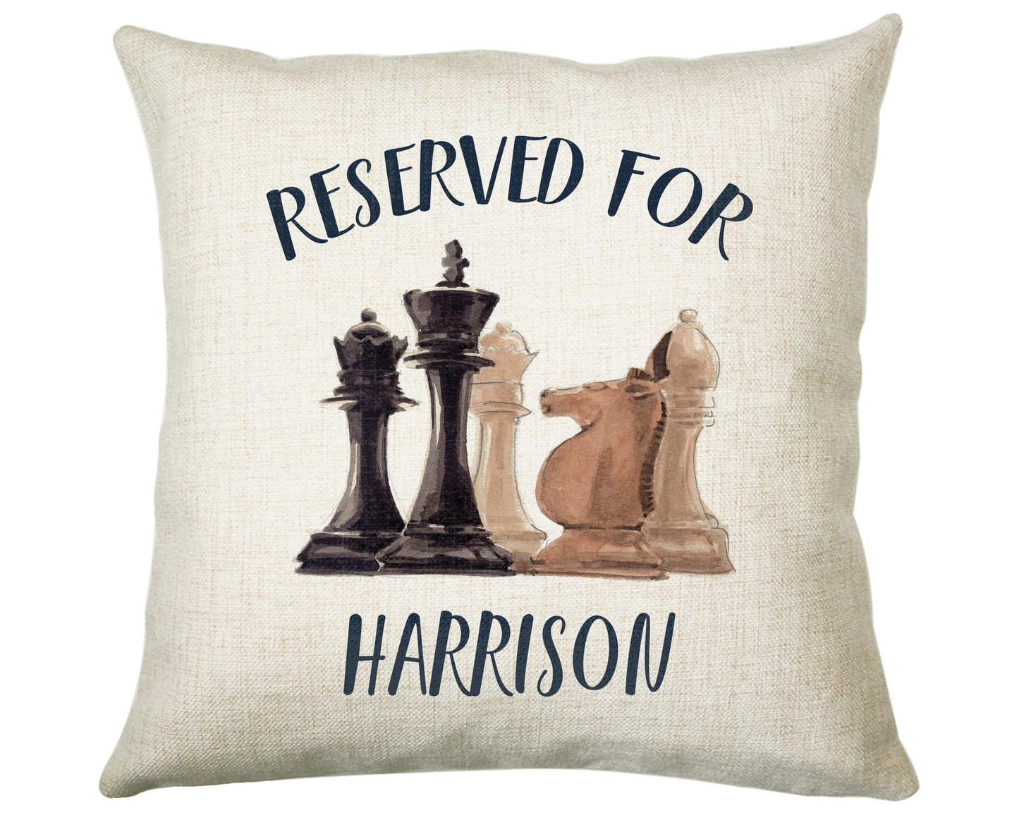 Personalised Chess Reserved For Cushion Gift Printed Name Design Cushion Throw Pillow Gift For Him Her Christmas Gift CS354