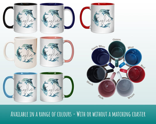 Personalised Dolphin Coffee Mug MGZ151