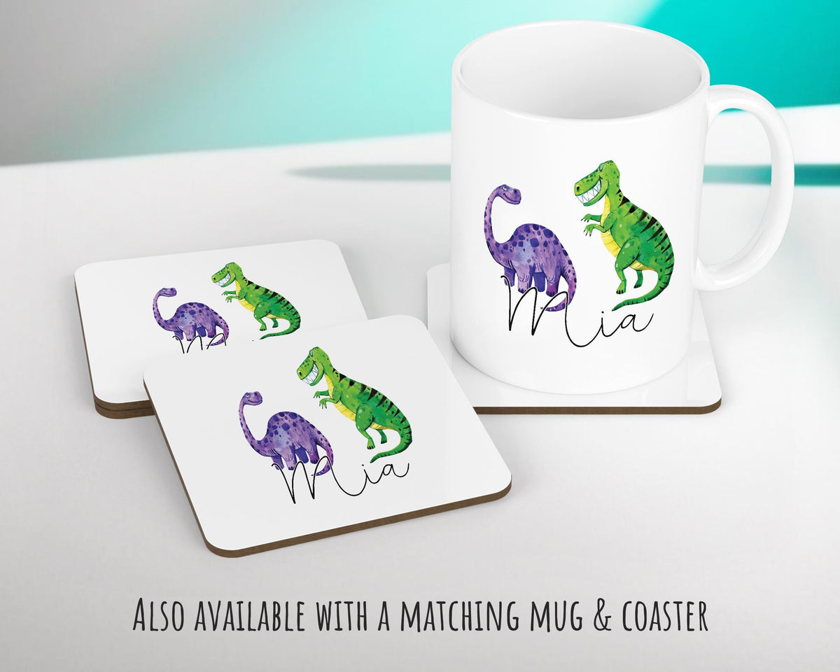 Personalised Dinosaur Cushion Gift Printed Name Design - Cushion Throw Pillow Gift For Boy Girl Kids Bedroom Birthday Christmas Gift CS165