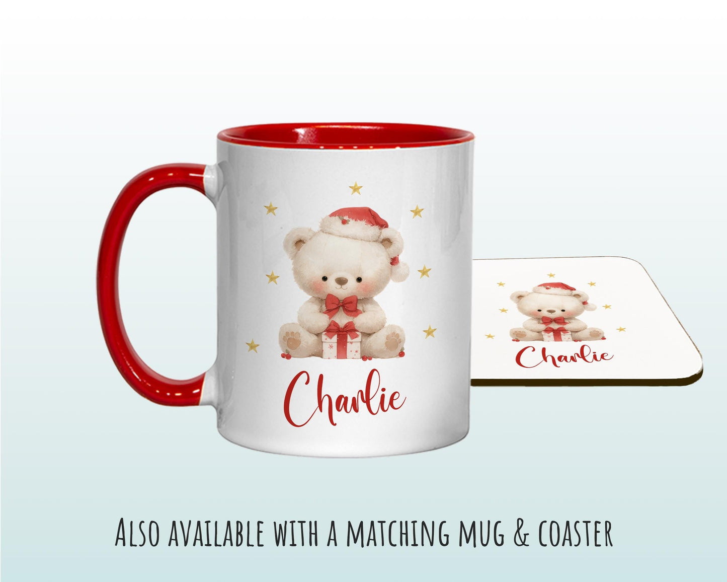 Personalised Christmas Sack - Santa Sack for Kids Presents Xmas Cute Polar Bear Design Stocking Christmas Eve Bag Box for Girls & Boys XS035