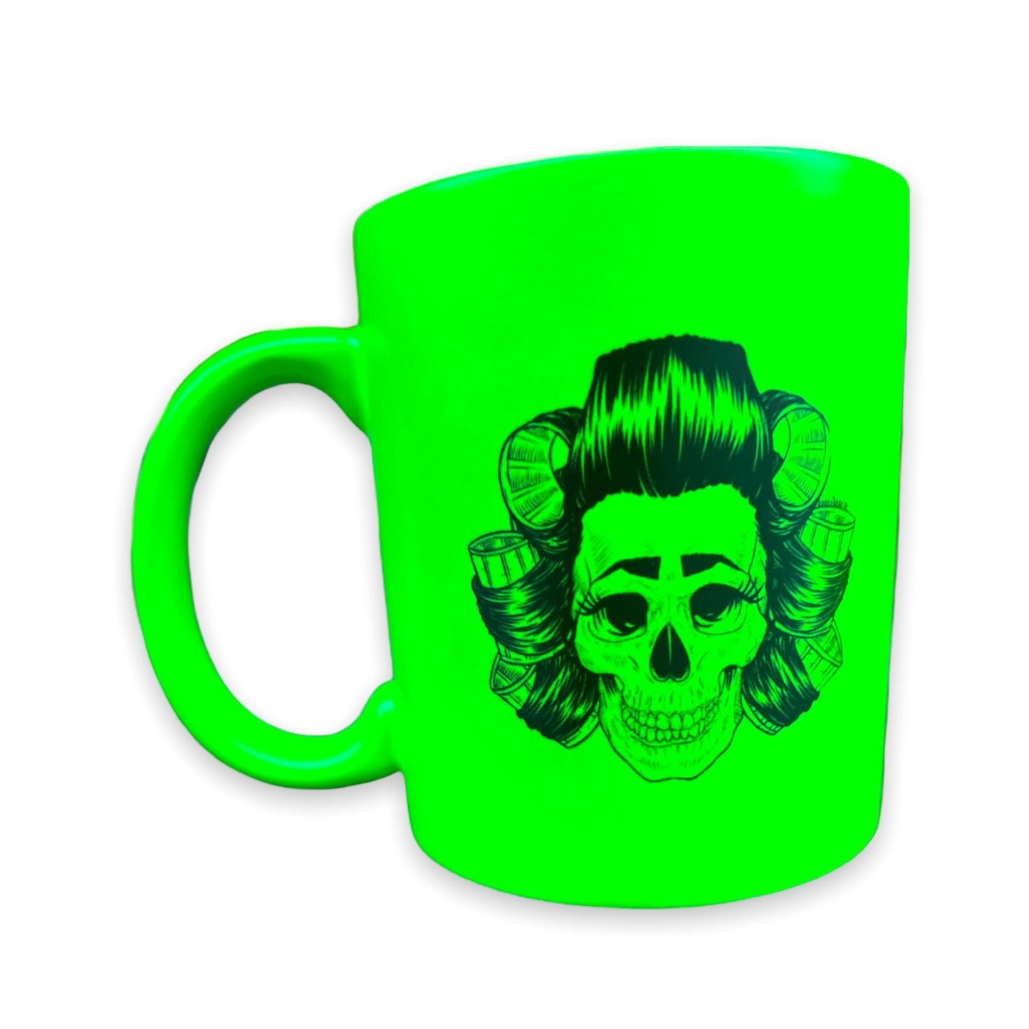 Scouse Bird Skull In Rollers Mug