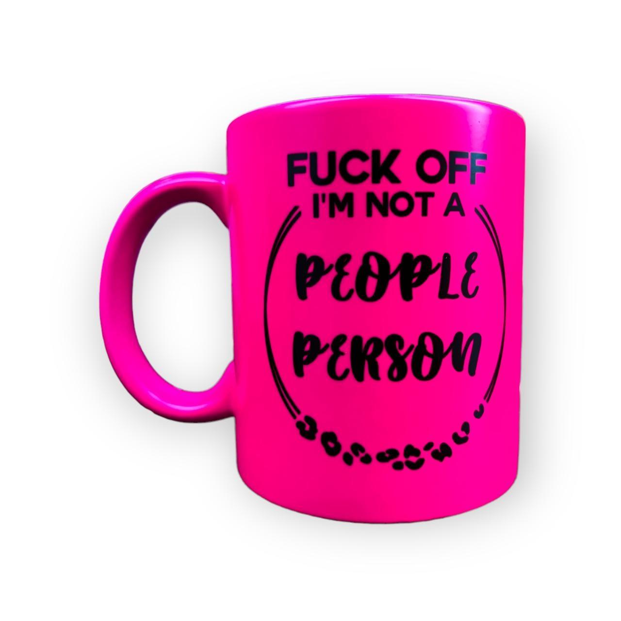 Not A People Person Leopard Print Mug