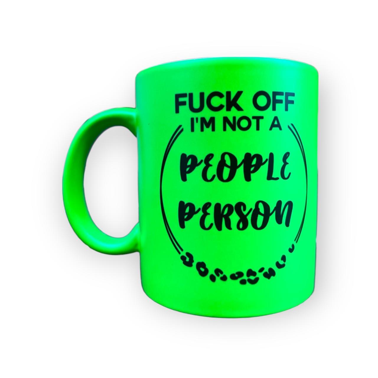 Not A People Person Leopard Print Mug