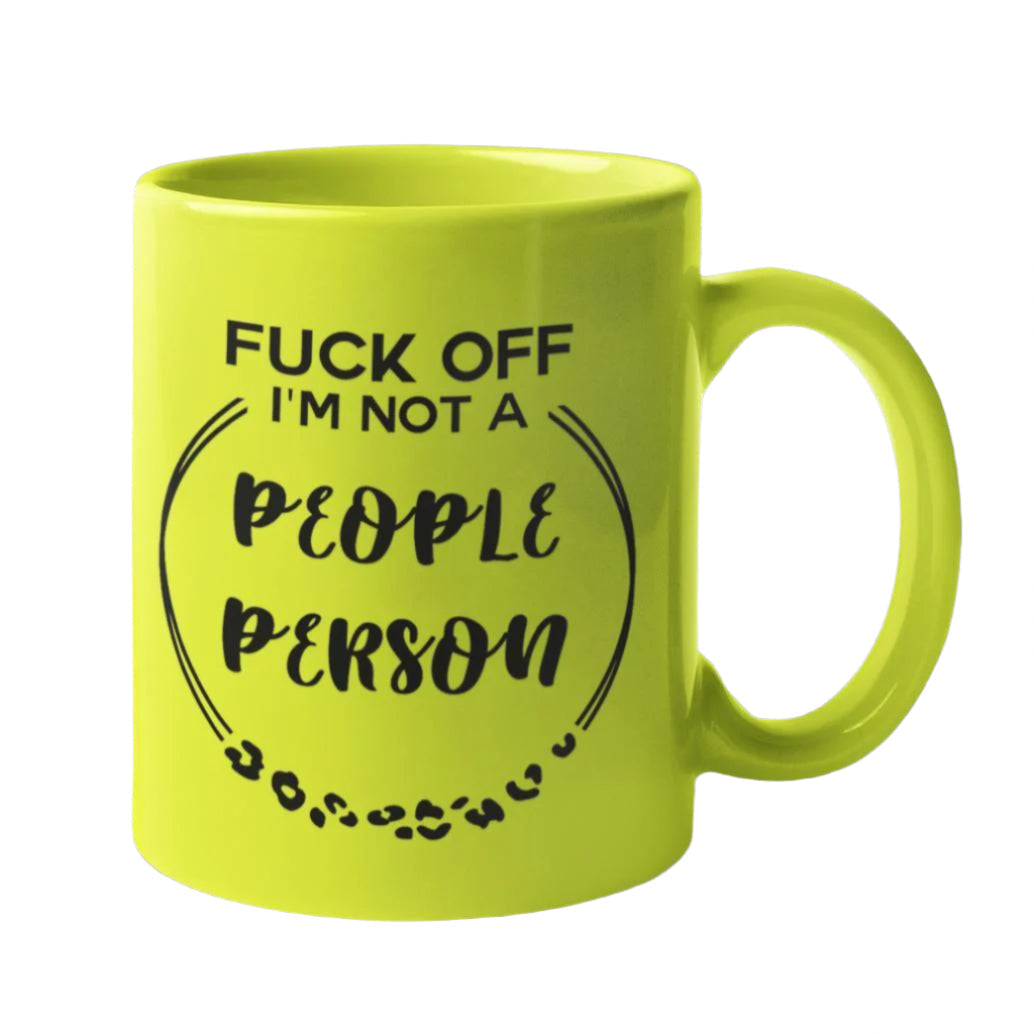 Not A People Person Leopard Print Mug
