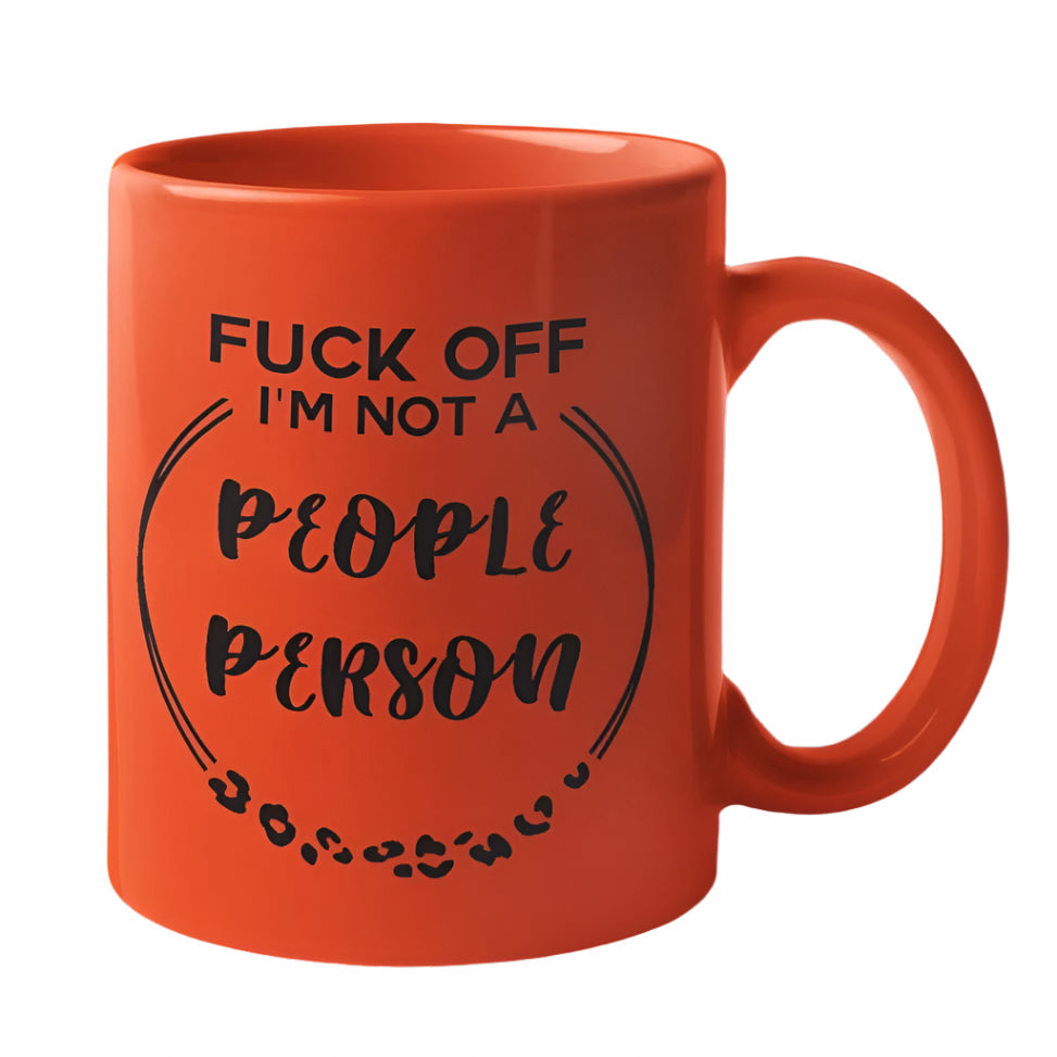 Not A People Person Leopard Print Mug