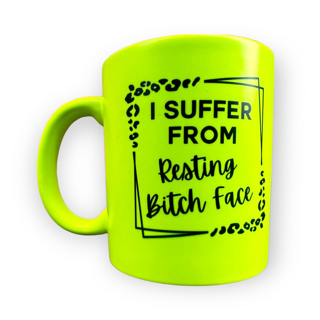 Resting Bitch Face Leopard Print Mug