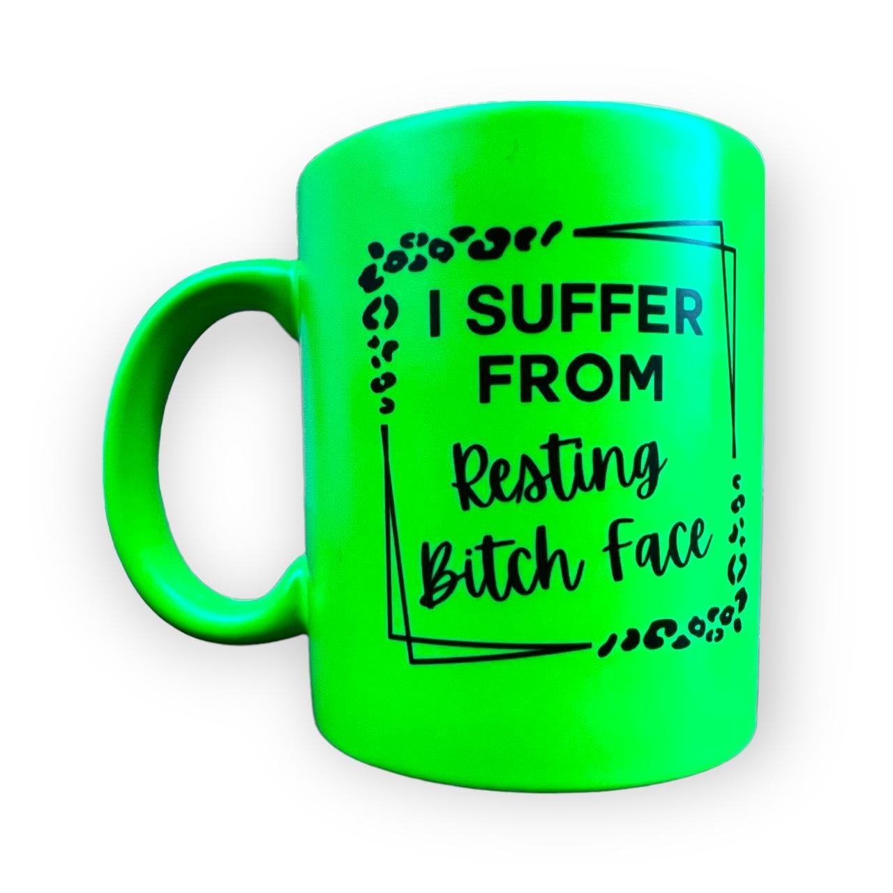 Resting Bitch Face Leopard Print Mug