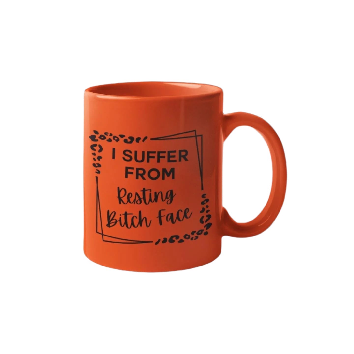 Resting Bitch Face Leopard Print Mug