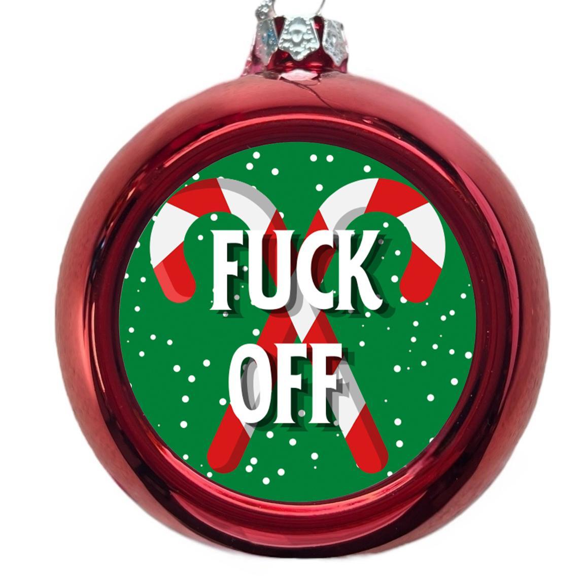 F*ck Off Christmas Tree Bauble - 6 Colours Available