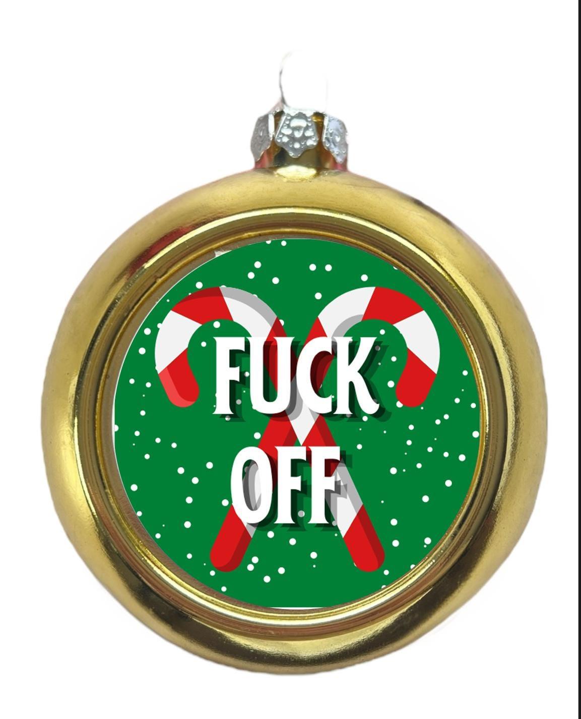 F*ck Off Christmas Tree Bauble - 6 Colours Available