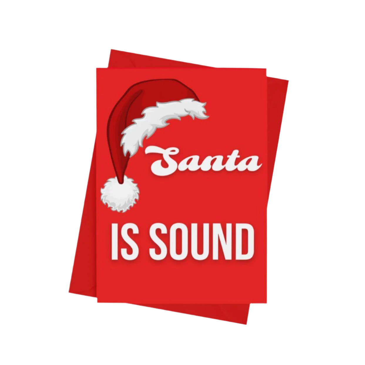 Santa Is Sound Christmas Card