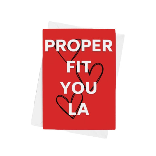 Proper Fit You La Valentines Card