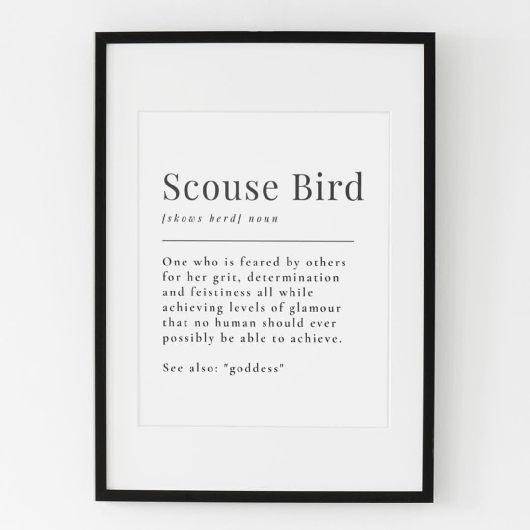 Definition Of A Scouse Bird Print