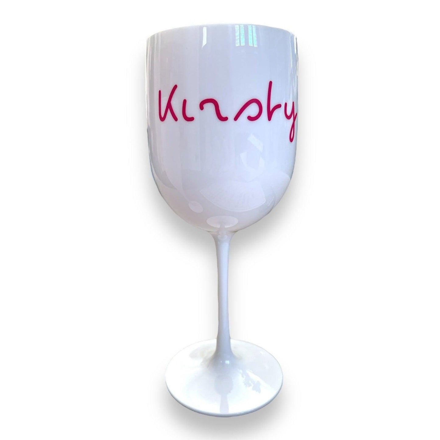 Personalised Plastic Wine or Champagne Flute – Love Island Style 🍾☀️