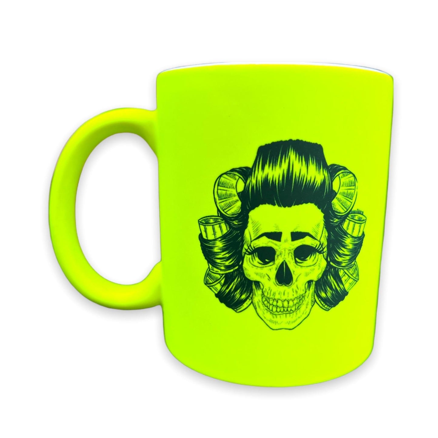 Scouse Bird Skull In Rollers Mug