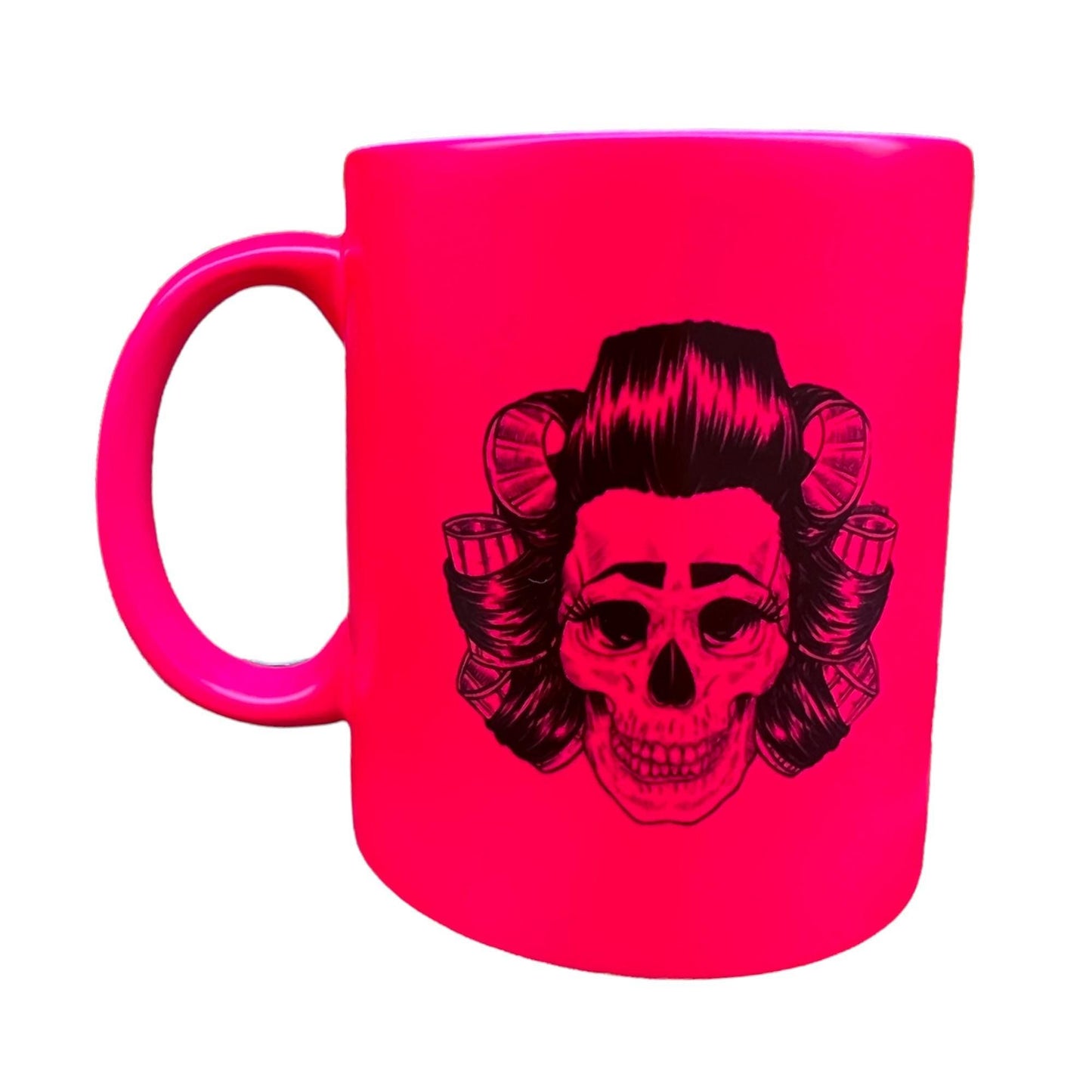 Scouse Bird Skull In Rollers Mug