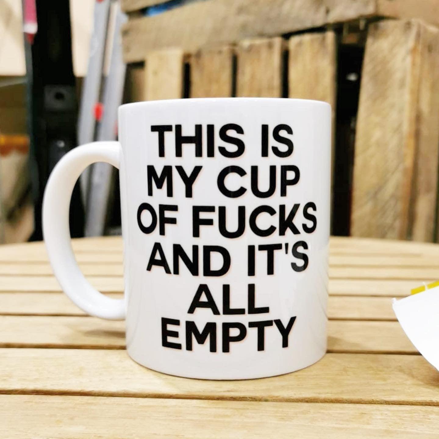 Personalised ‘Cup of F*cks’ Mug – Add Any Name! ☕😂