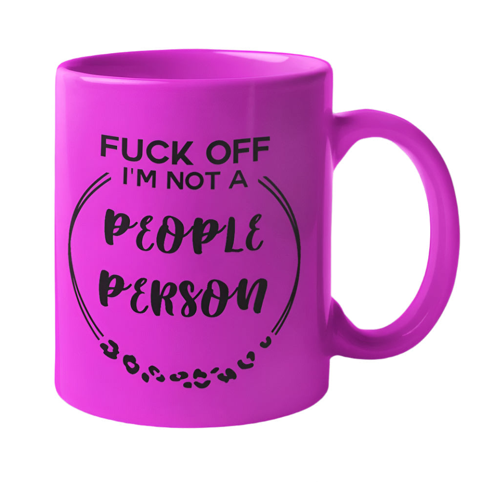 Not A People Person Leopard Print Mug